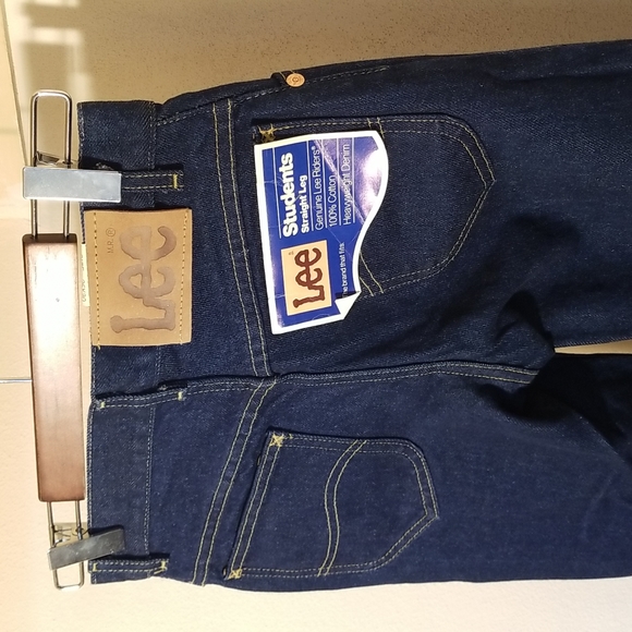 DEADSTOCK Lee Dark Indigo Student Riders 24 - Picture 5 of 14